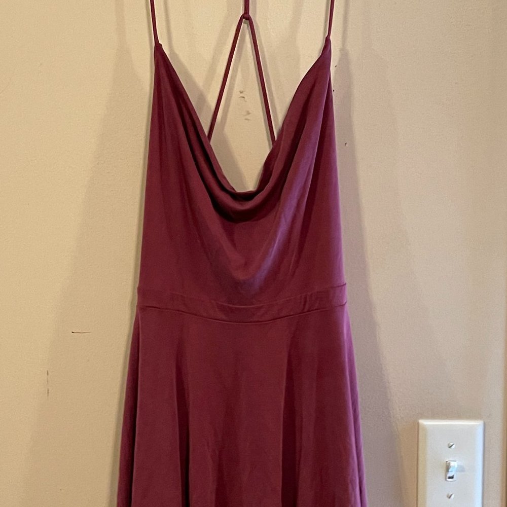 NWT Soft Flowy Dress Wine Small Valentine's Day Dress
